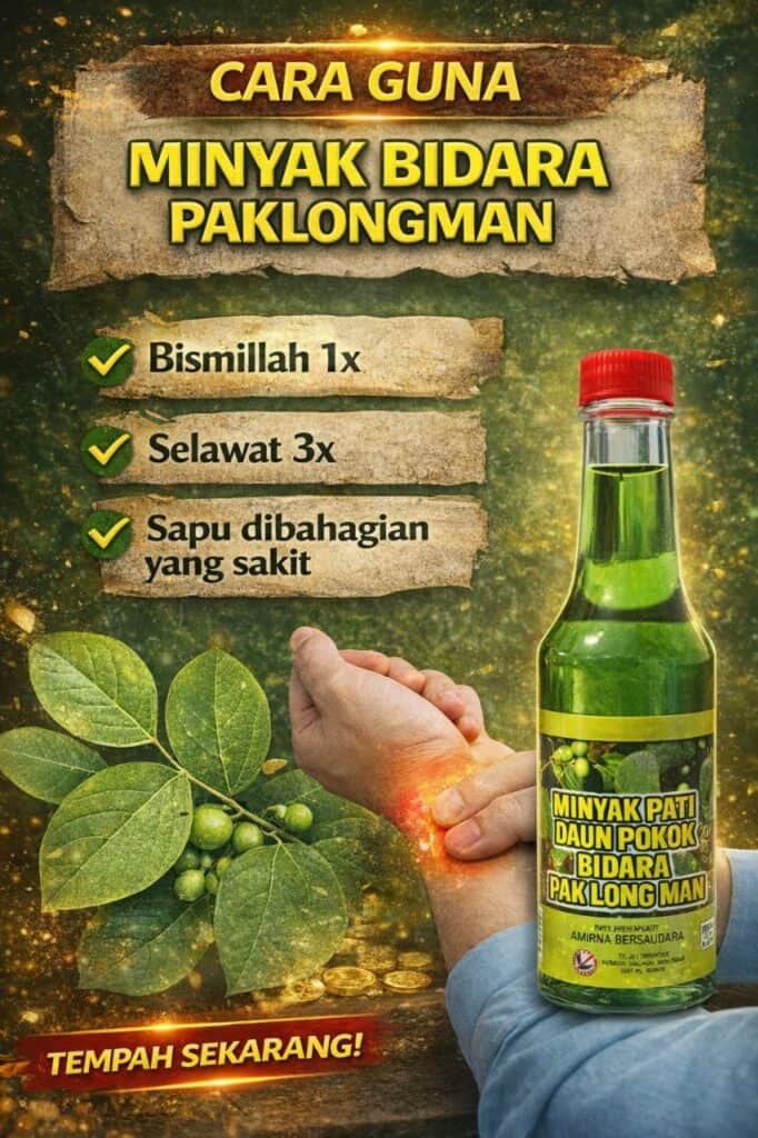 Cara guna Minyak Bidara Pak Long Man