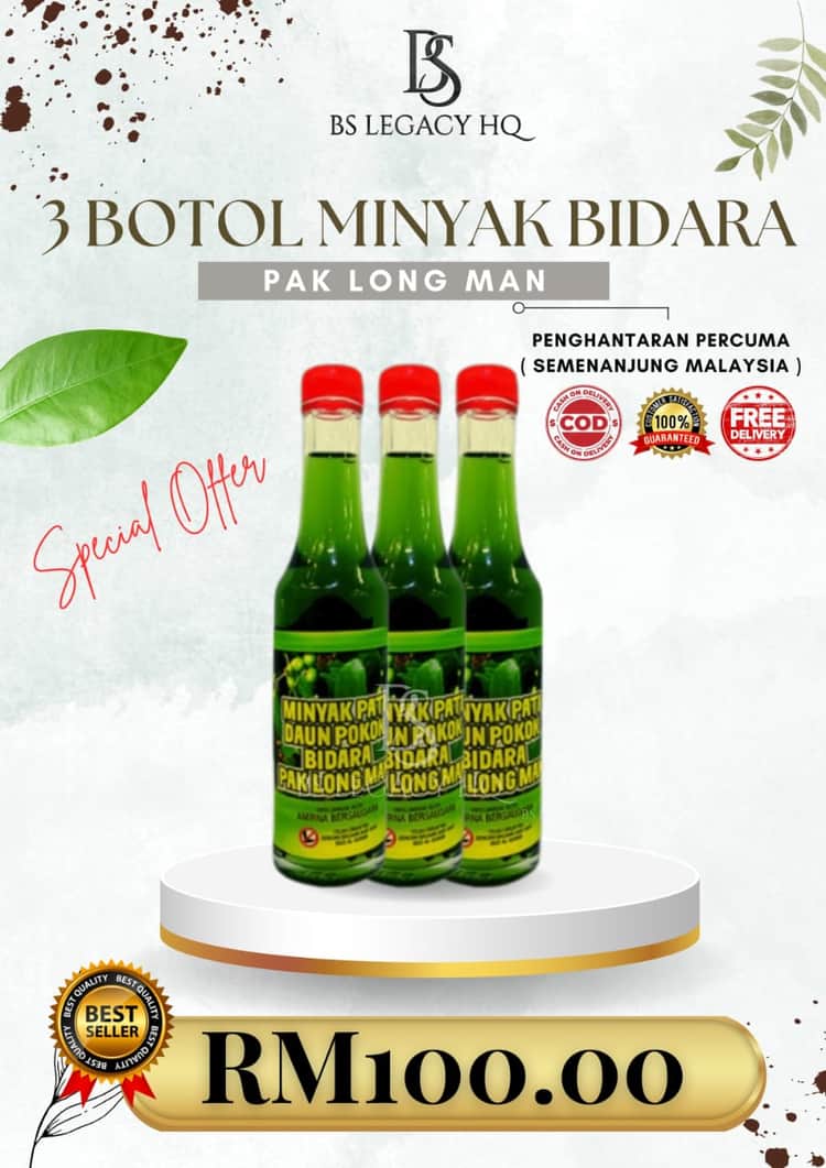 Minyak Bidara Pak Long Man 3 Botol